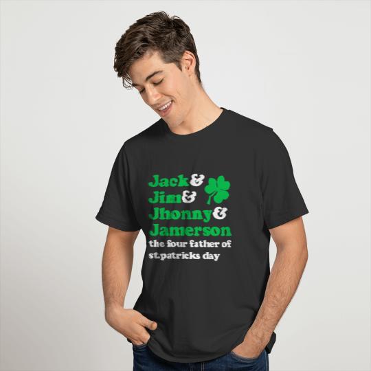 Four father of st patricks day T-shirt
