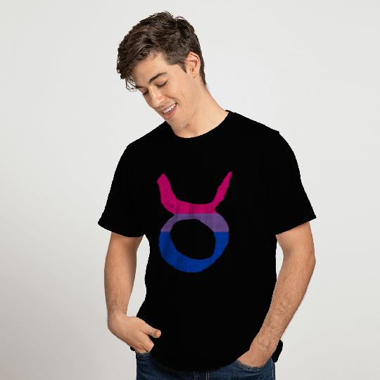 Bisexual Pride Flag Taurus Zodiac Sign T Shirts