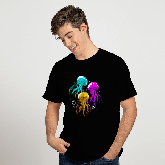 Jellyfish Colorful Squad Team T Shirts