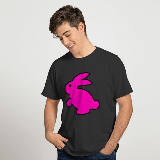 pink rabbit white rabbit animal T Shirts