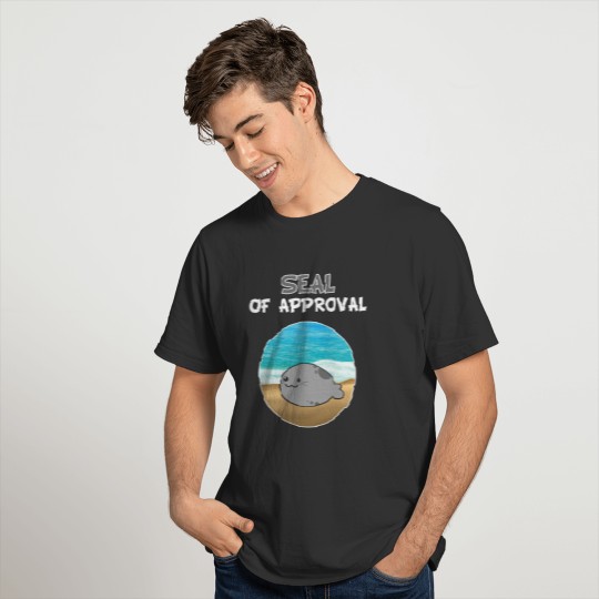 Seal Of Approval Animal Sea Lion Cartoon Funny T Shirts