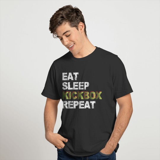 Eat Sleep Kickbox Repeat T-shirt