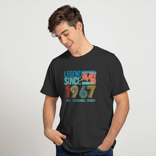 Vintage 1967 Birthday Shirt May 1967 Vintage T-shirt
