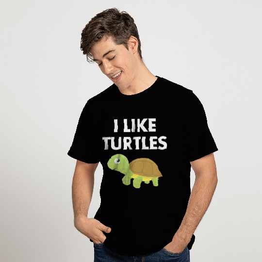 I Like Turtles gigapixel art scale 4 00x T Shirts
