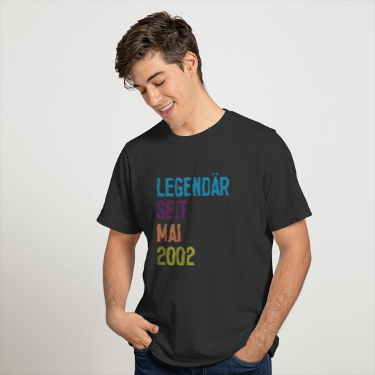 Legendary since May vintage birthday gift T-shirt