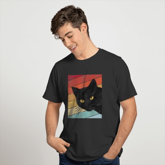 Retro Cat Shirt Cat Shirt Vintage Cat Shirt Cat T-shirt