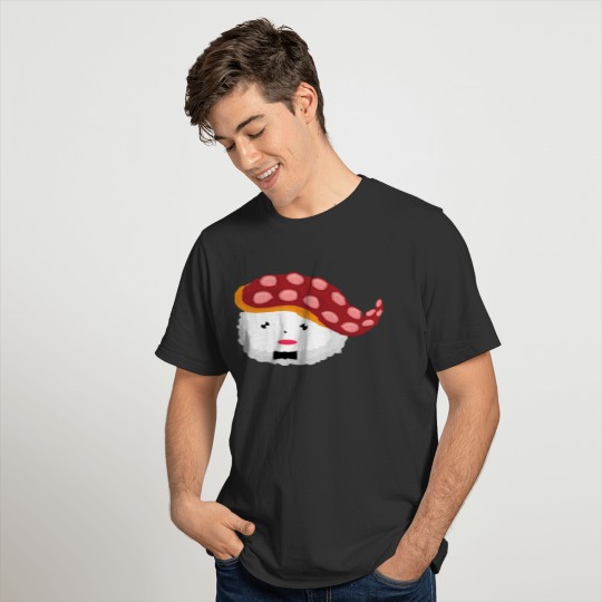 Kawaii Octopus Sushi Roll T-shirt