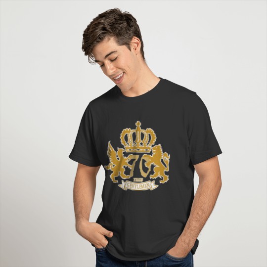70 Years Krone Wappen Gentleman T-shirt