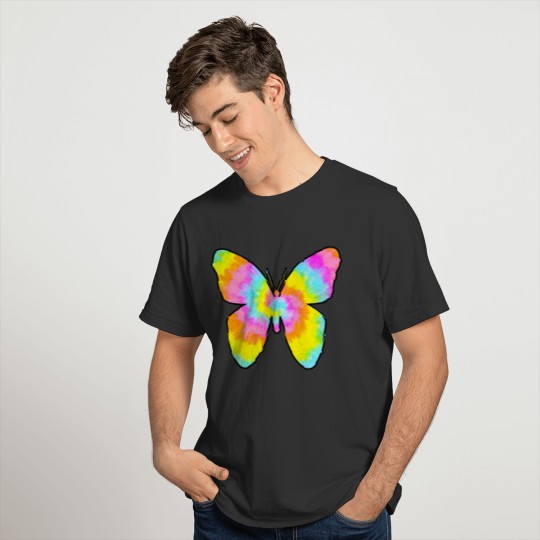 Summer butterfly tie dye T Shirts