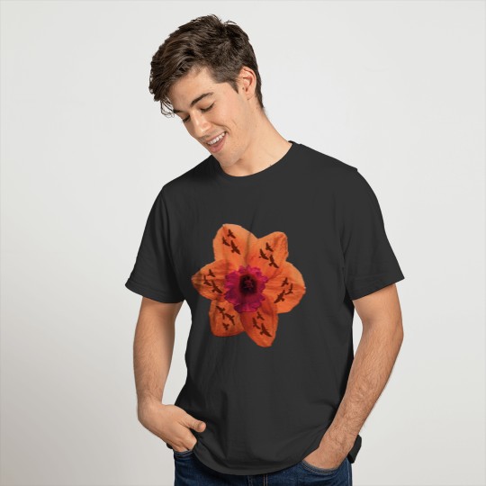 orange daffodil plant T-shirt