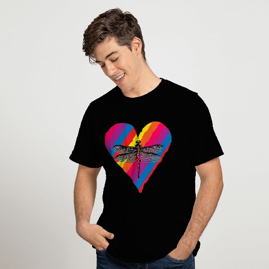 dragonfly heart T Shirts