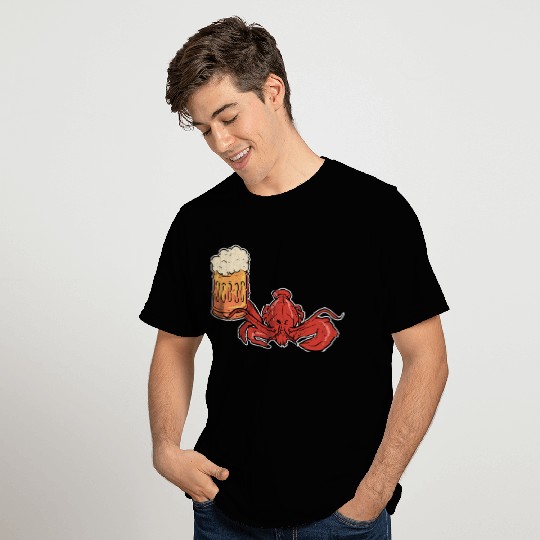 Lobster Beer Crawfish Seafood T Shirts