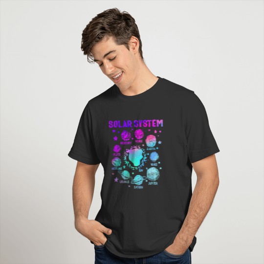 Solar System Shirt, Outer Space Cosmic Clothing, T-shirt