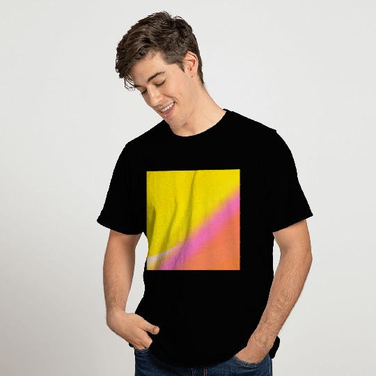 yellow pink white texture art T Shirts