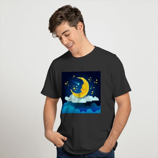 Abstract paper Moon v4 преобразованный 01 T Shirts