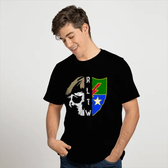 Veteran Gift-75th Ranger Regiment Skull Unit Crest T Shirts