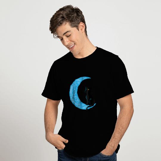 Black Cat Crescent Moon Sailor Mom 1103 T Shirts