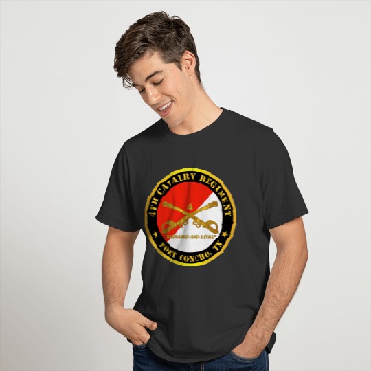 Army - 4th Cavalry Regiment Fort Concho TX T-shirt