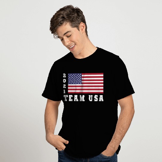 Team USA 2021 Flag Summer Olympics Games T Shirts