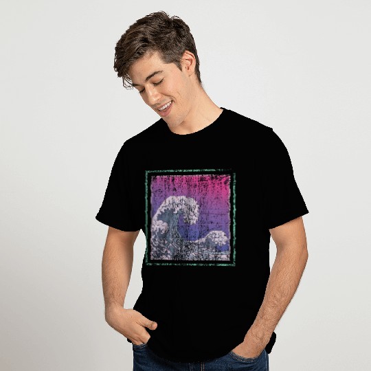 Synthwave Retro Wave Kanagawa T Shirts