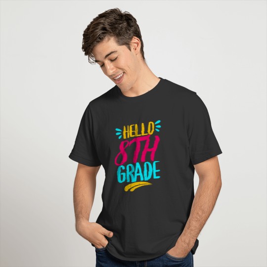 Welcome Back To School Cute Hello 8th Grade T-shirt