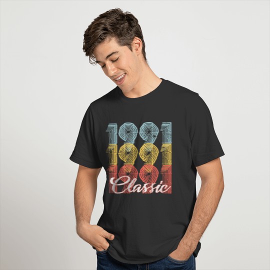 Classic Vintage 31th birthday Shirt Born In 1991 T-shirt