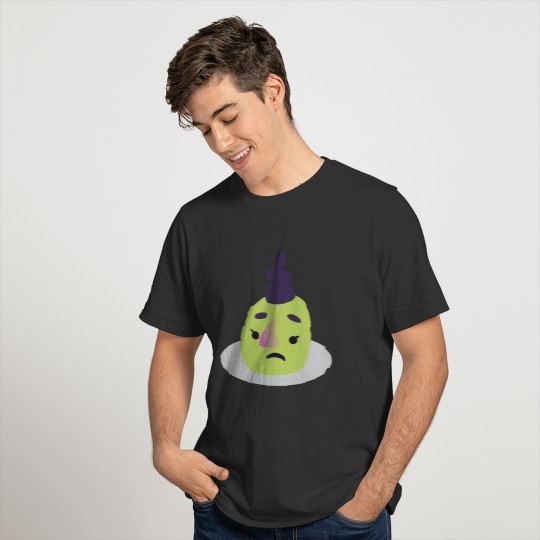 Unhappy green Halloween witch Pudding T Shirts