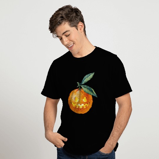 Orange fruit Pumpkin Lantern Halloween Autumn T Shirts
