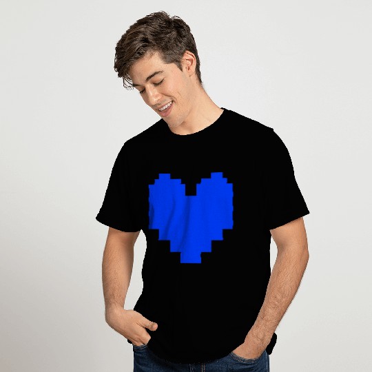Undertale Blue Heart Pocket T Shirts