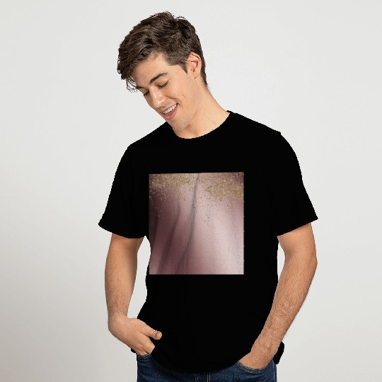 Rose Gold Glitter Luxurious T Shirts