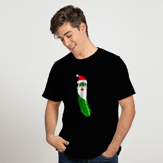Pickle Santa Christmas Funny Cucumber Lover Gift T Shirts