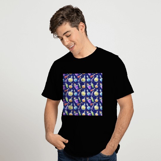 Wizard and Witch Pattern | Magic Sorcery Conjuring T Shirts