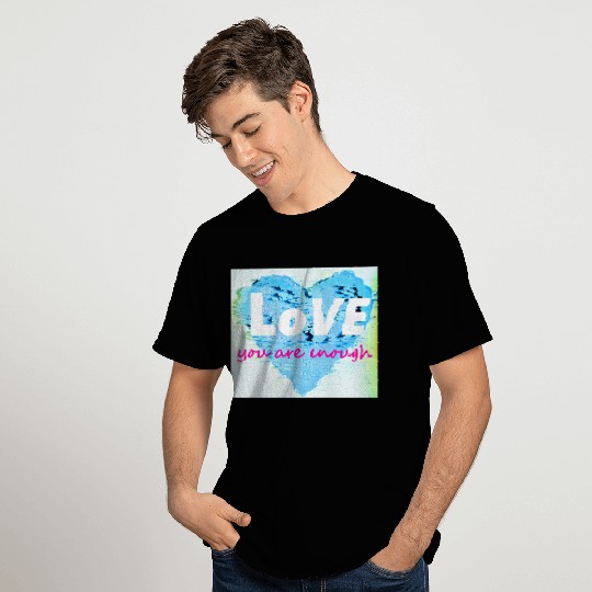 GiNORMOUS LoVE Shabby Chic Heart You Are Enough T Shirts