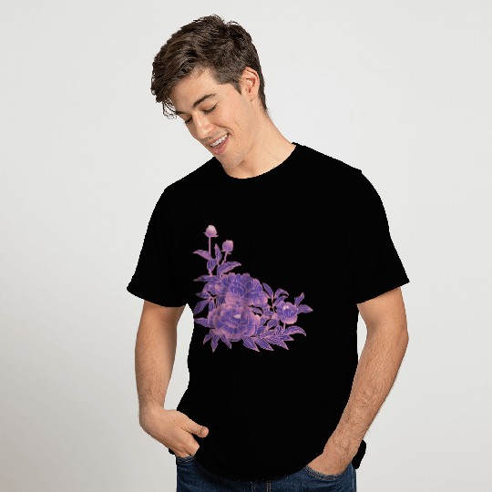 Asexual Spectrum Pride Peony Flower Arrangement T Shirts