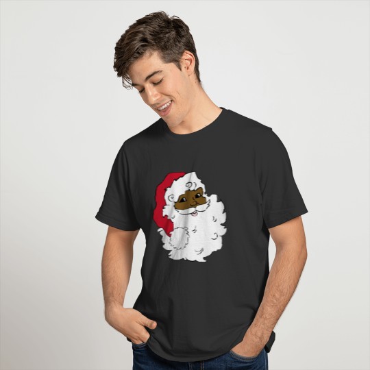 Afro Santa - Black Santa T Shirts