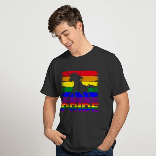 LGBT Pride Unicorn Design T-shirt