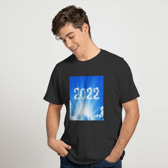 2022 happy new year by clouds in the sky T-shirt