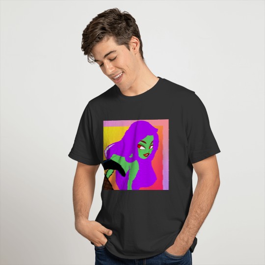 purple galaxy galz T Shirts