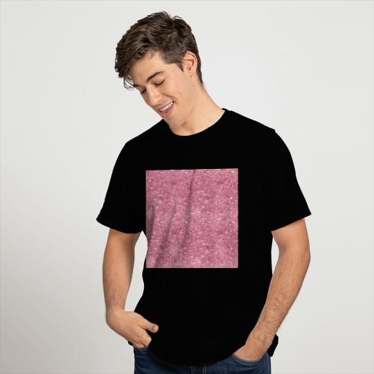 Luxury Pink Sparkly Sequin Pattern T Shirts