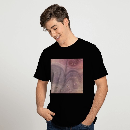 Muted Purple Rose Gold Agate Geode Luxury T Shirts