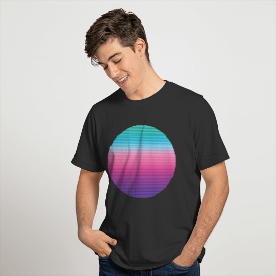 sun vaporwave retrowave T-shirt