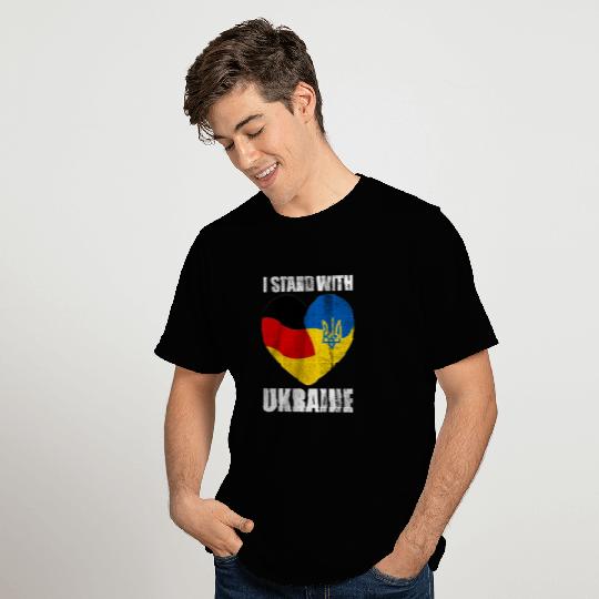 Support Ukraine Flag T Shirts, I Stand With Ukraine