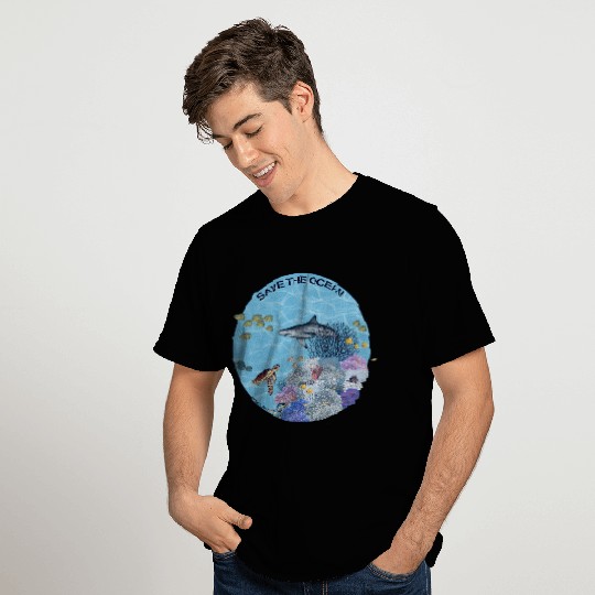 Save the Ocean - Coral reef coloured T Shirts