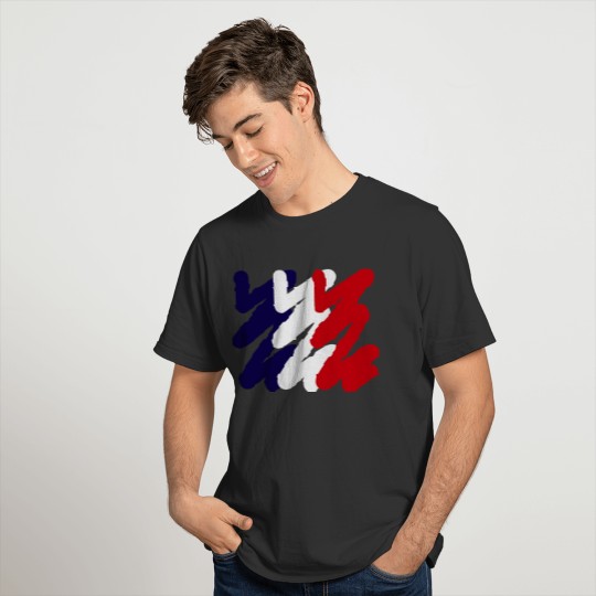 Waving flag in the wind Flags Customizable colors T-shirt