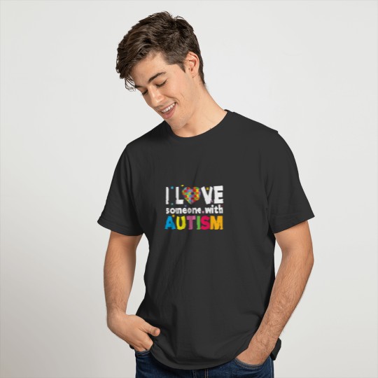 Special Puzzle I Love Someone Autism Awareness T-shirt