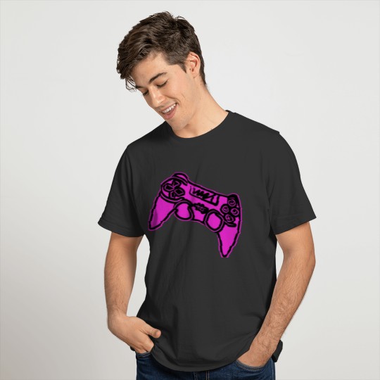 pinkter controller gaming game zocken spielen T-shirt