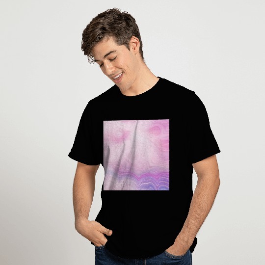 Pink Rose Gold Agate Geode Luxury T Shirts