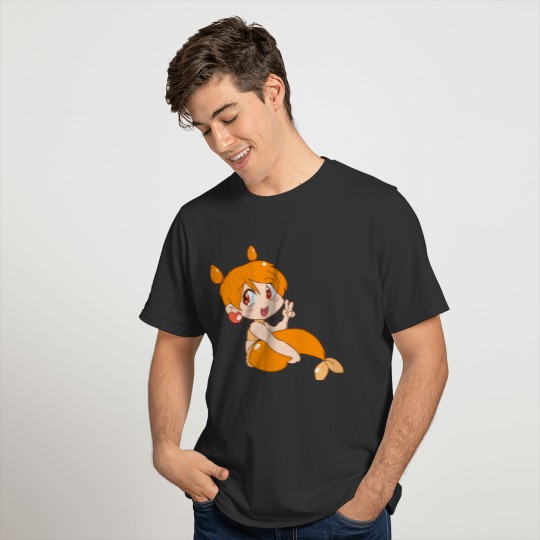 Cute Orange Mermaid T-shirt