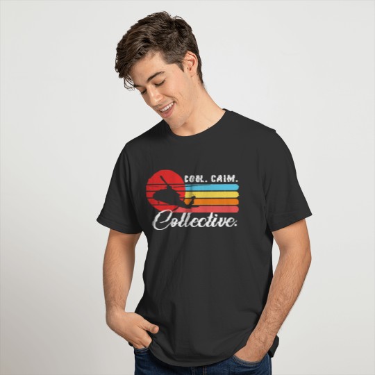 Cool Calm Collective Helicopter Vintage Retro T-shirt