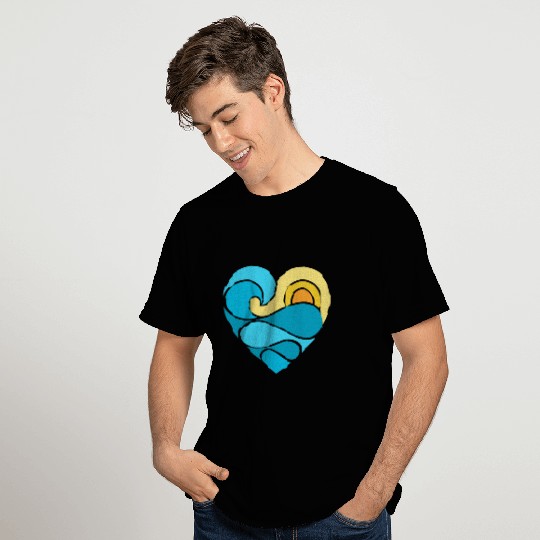 Summer Heart Ocean T Shirts